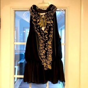 Robert Rodriquez Ruffled Top XL